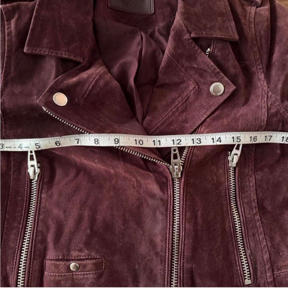 Blank NYC burgundy leather jacket - Picture 9 of 13